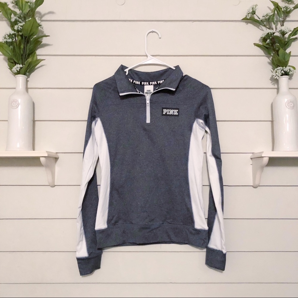 Victoria’s Secret Pink Athletic Grey and White …